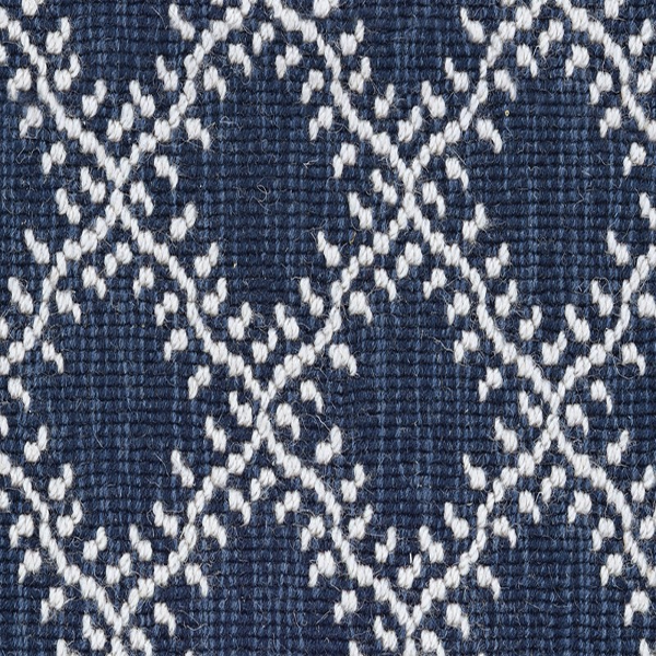 Couristan Carpets Leaf Trellis Stria Denim Couristan