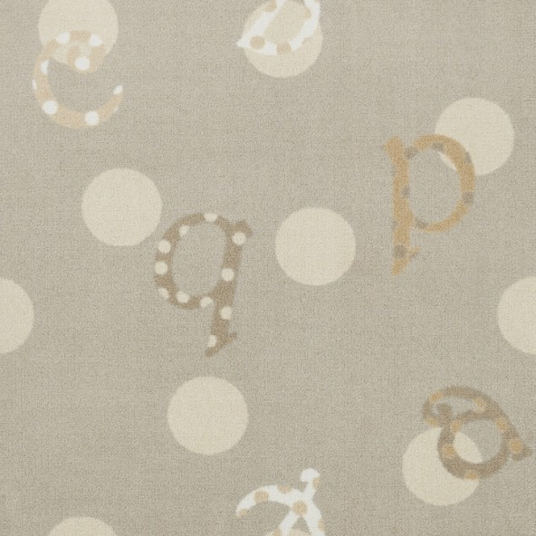 Joy Carpet Polka Dot ABC's ES Beige