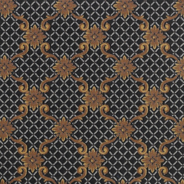 Joy Carpet Queen Anne RR Black