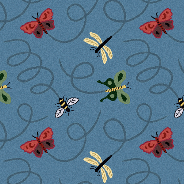 Joy Carpet Wing Dings ES Blue