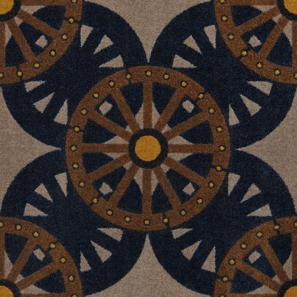 Joy Carpet Wheel Shadows RR Greige