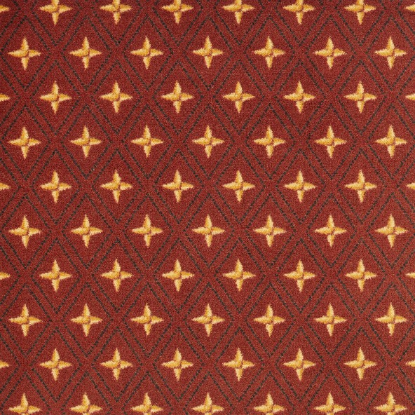 Joy Carpet Star Trellis RR Red