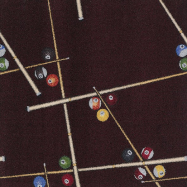 Joy Carpet Snookered ES Burgundy