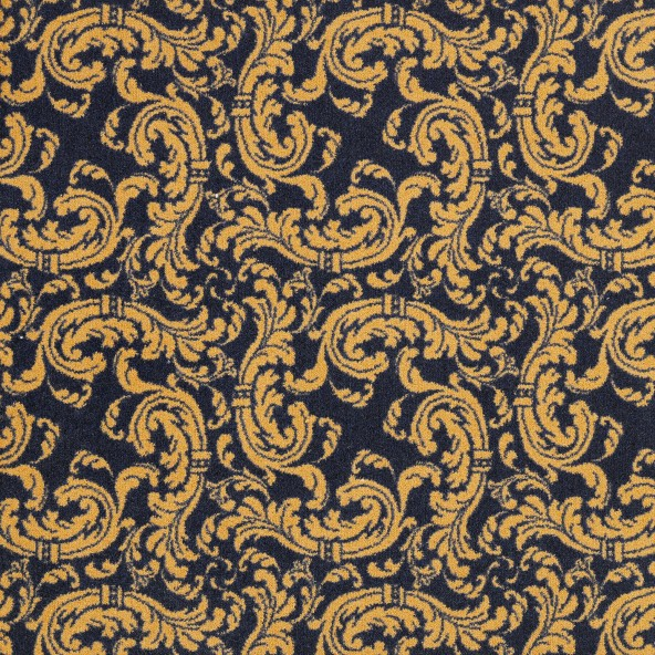 Joy Carpet Scrollwork RR Navy