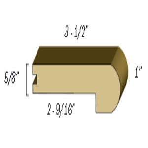 bhwfloors Hardwood Accessories Flush Stair Nose BAMBOO HARDWOODS