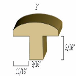 bhwfloors Hardwood Accessories T-Mold BAMBOO HARDWOODS