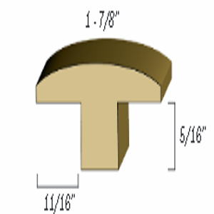 bhwfloors Hardwood Accessories T-Mold BAMBOO HARDWOODS