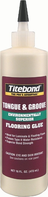 bhwfloors Hardwood Accessories Titebond Adhesive Tonuge & Groove 16oz. Bottle BAMBOO HARDWOODS