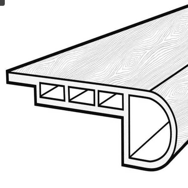 COREtec Plus Accessories Flush Stair Nose (Linford Oak) US FLOORS, LLC