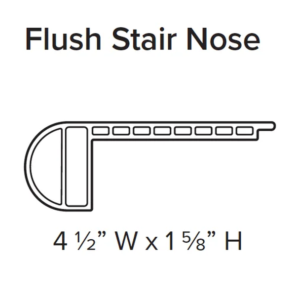 Stanton Decorative Waterproof Flooring Accessories Flush Stair Nose (Sugar Maple) STANTON