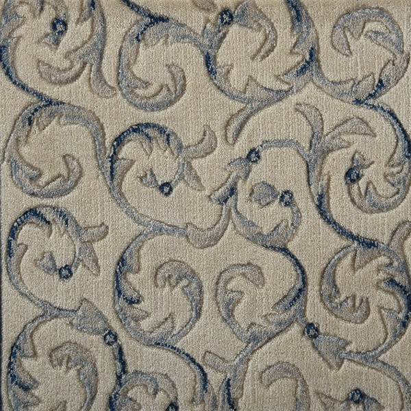 Nourtex Carpets By Nourison Scrollwork Blue Ivory NOURISON