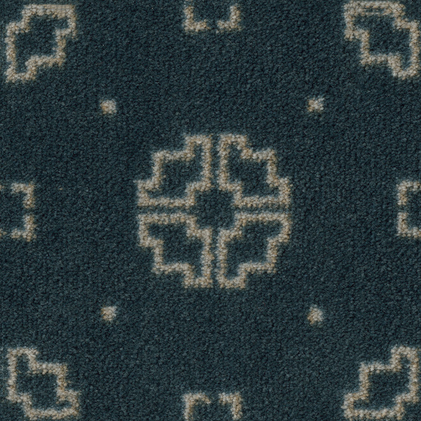Milliken Carpets Asian Ornament Empire Blue