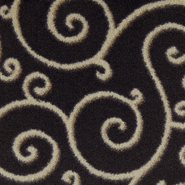 Milliken Carpets Traces Velvet Black