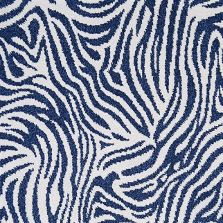 Couristan Carpets Zebra-Ax Blue Blue Couristan