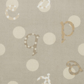 Joy Carpet Polka Dot ABC's ES Beige