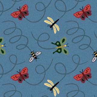 Joy Carpet Wing Dings ES Blue