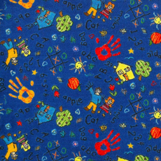 Joy Carpet Scribbles ES Blue