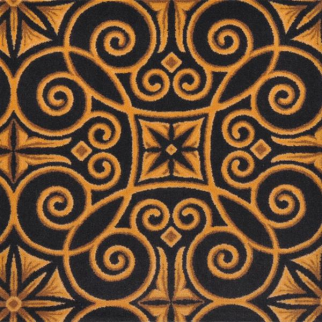 Joy Carpet Antique Scroll RR Brown