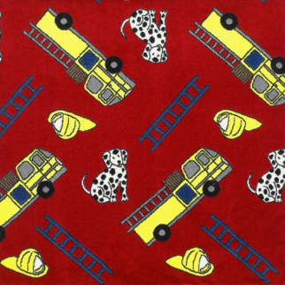 Joy Carpet Hook and Ladder RR Red