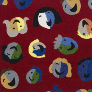 Joy Carpet Joyful Faces RR Red