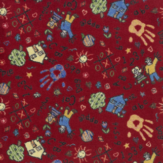 Joy Carpet Scribbles ES Red