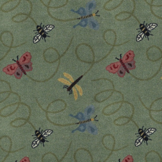 Joy Carpet Wing Dings RR Green