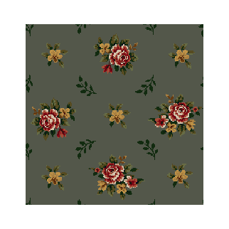 Milliken Carpets Floral Cottage Aqua