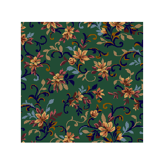 Milliken Carpets Floral Spray Emerald