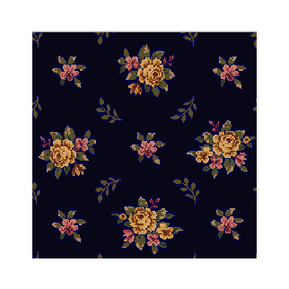 Milliken Carpets Floral Cottage Sapphire