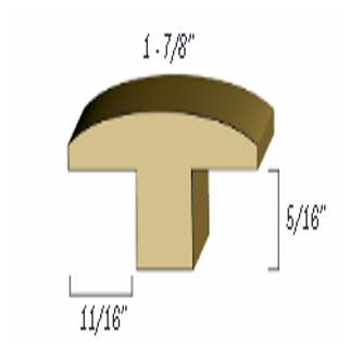 bhwfloors Hardwood Accessories T-Mold BAMBOO HARDWOODS