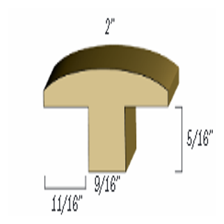 bhwfloors Hardwood Accessories T-Mold BAMBOO HARDWOODS