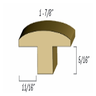 bhwfloors Hardwood Accessories T-Mold BAMBOO HARDWOODS