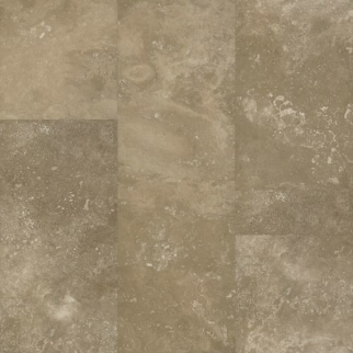 TRUCOR Waterproof Flooring by Dixie Home TRUCOR 3DP Tile Travertine Chestnut DIXIE HOME