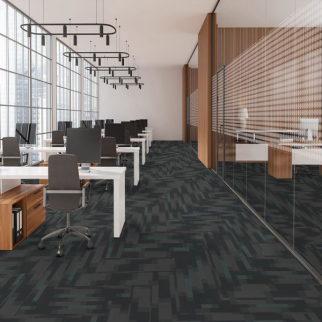 Pentz Carpet Tile by Engineered Floors Magnify Plank Cloud ENGINEERED FLOORS
