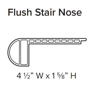 Stanton Decorative Waterproof Flooring Accessories Flush Stair Nose (Sugar Maple) STANTON