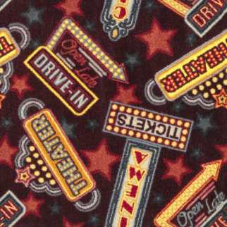 Joy Carpet Theater District RR Burgundy