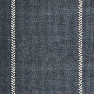 Crescent Carpet Stitchery Stripe Indigo STANTON
